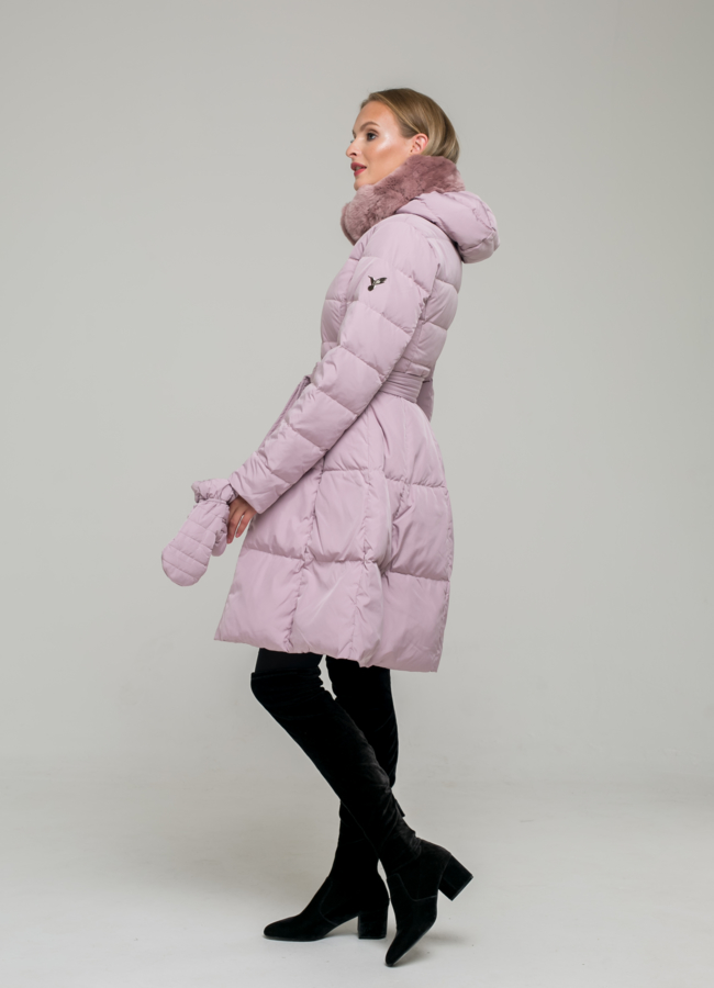 Пуховик ODRI с рукавицами  модель № П-249 в кредит