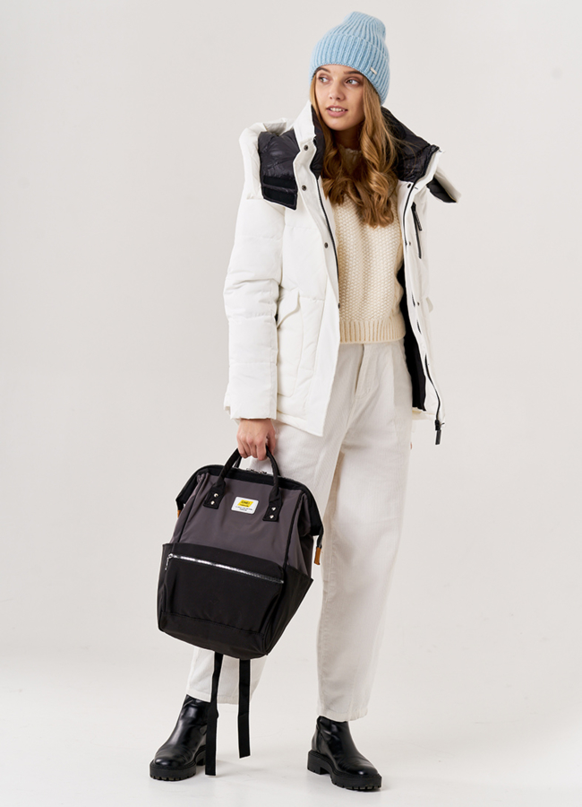 Рюкзак женский  модель № 3301 меха малина