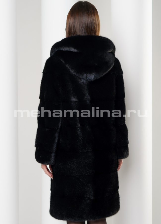 Норковая шуба поперечная модель № S-578 в кредит