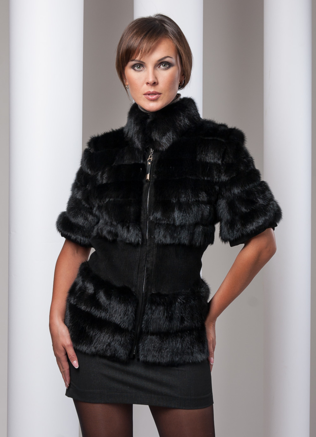 фото Жилет из норки  модель № M-19