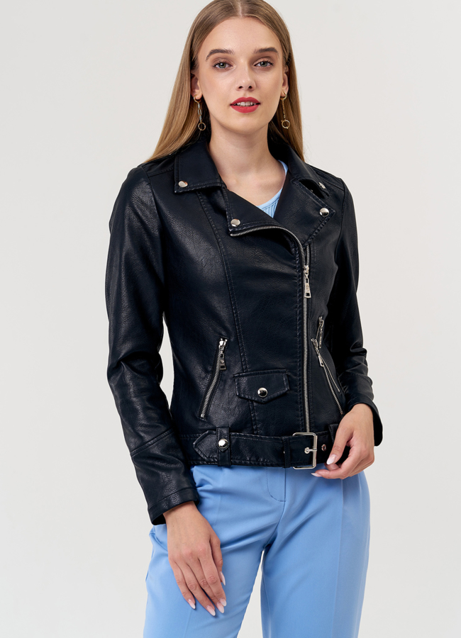 Женская черная косуха модель № 21200 универмаг малина