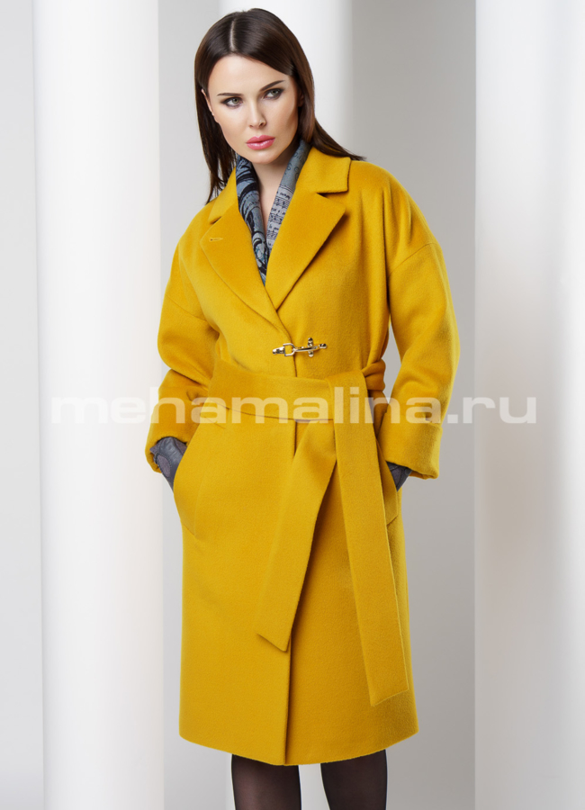 Прямое пальто модель № BP-135 универмаг малина