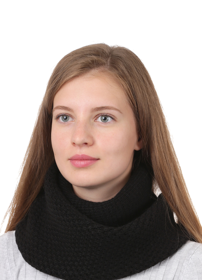 Снуд модель № А-25 меха малина