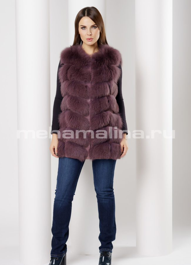 Жилеты из песца модель № M-158 в рассрочку