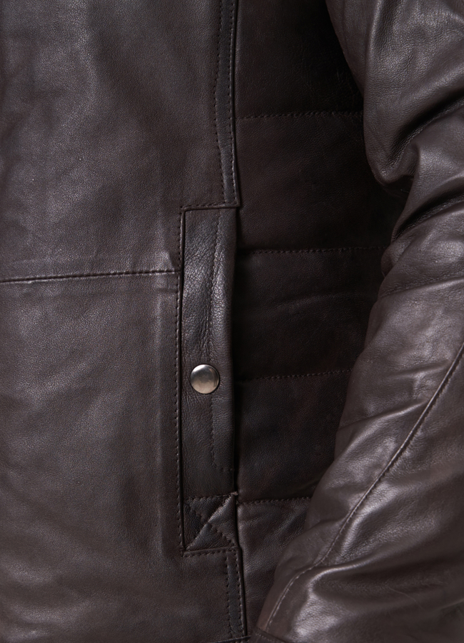 Мужская куртка из натуральной кожи модель № 772 универмаг малина