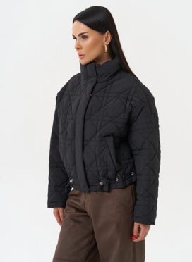 Короткая куртка с воротником стойкой