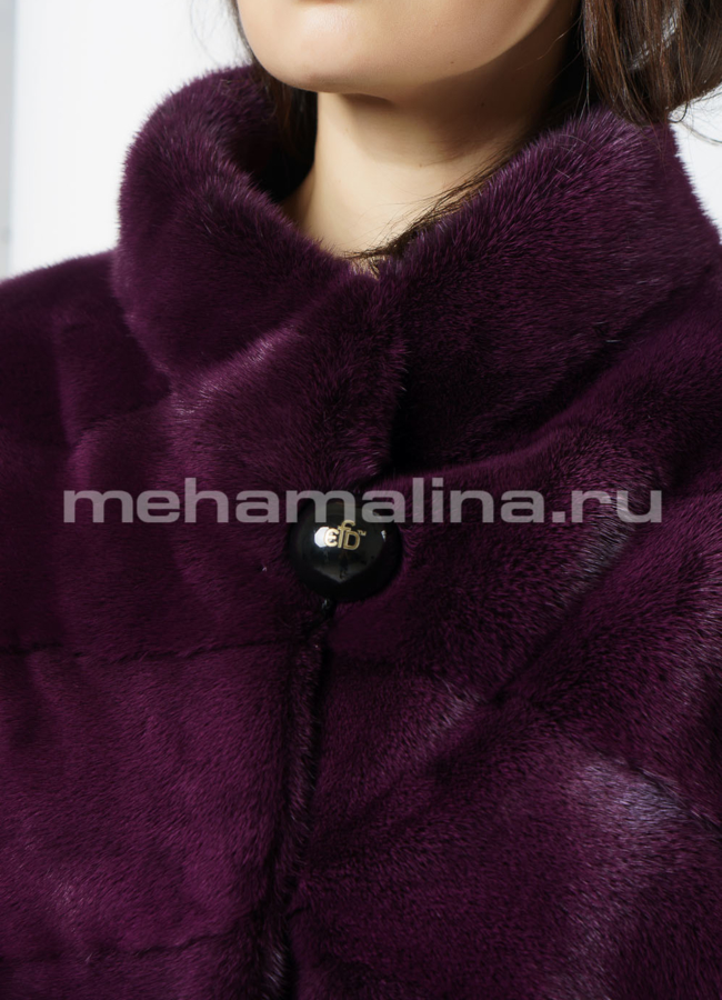 Укороченная шуба модель № S-655 универмаг малина