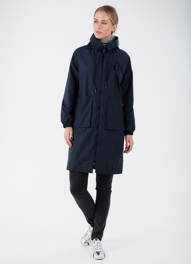 Удлиненная куртка модель № 770 меха малина