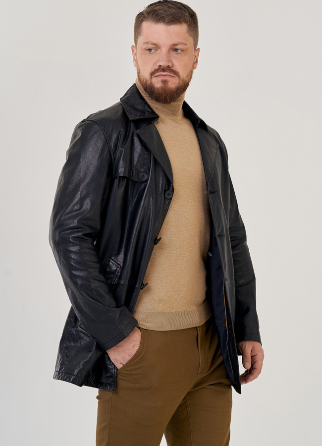 Мужская кожаная куртка  модель № 23141, 24381 универмаг малина Мужская кожаная куртка  модель № 23141, 24381 универмаг малина