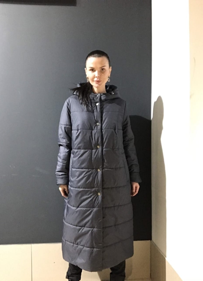 Утепленный женский плащ  модель № Дотта в рассрочку