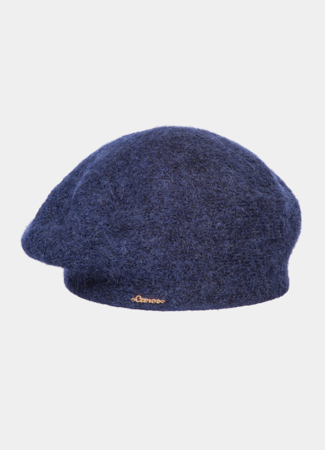 Берет модель № А-90 меха малина