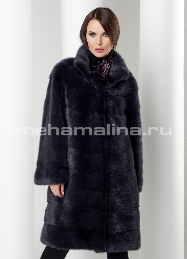 Норковая шуба модель № S-535 универмаг малина