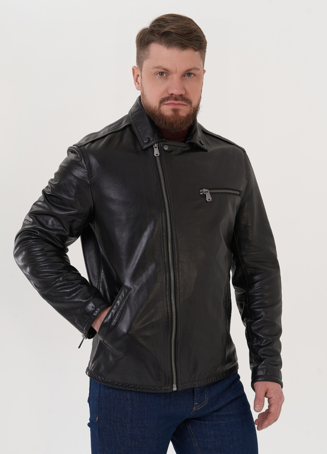 Мужская кожаная куртка  Мужская кожаная куртка