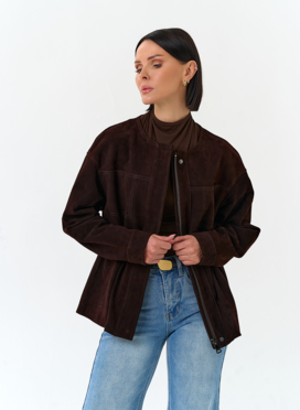 Жакет из натуральной замши