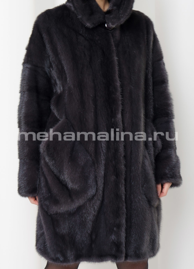 Шуба из норки oversize модель № S-691 в кредит