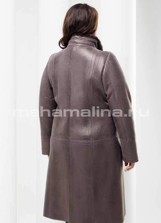 Дубленка воротник норка модель № D-145 в рассрочку