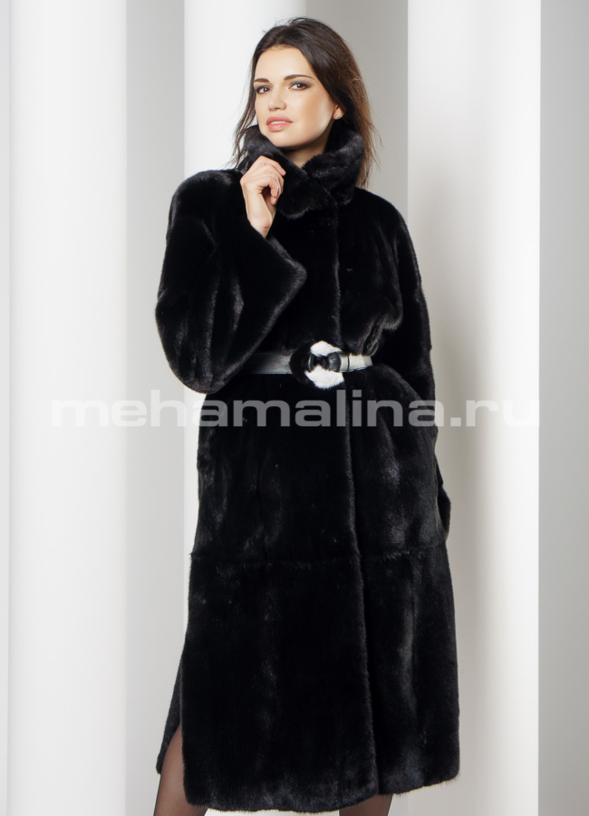 Норковая шуба  модель № S-647 универмаг малина