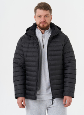 Стеганая куртка с капюшоном