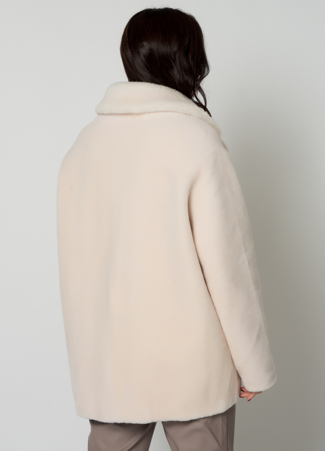 Женская куртка с английским воротником из шерсти модель № 21561 в рассрочку