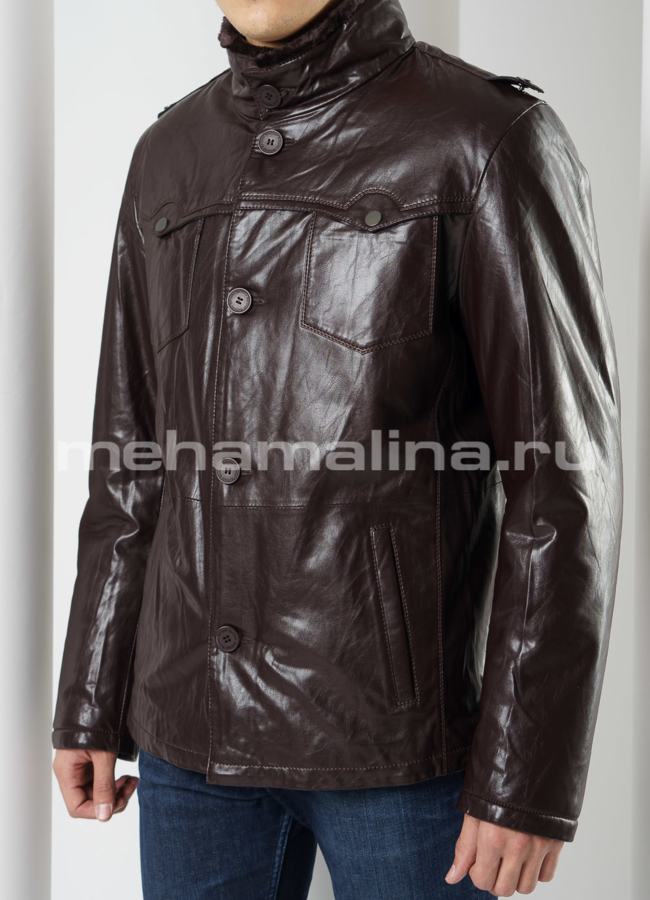 Эко дубленка  модель № DM-118 универмаг малина