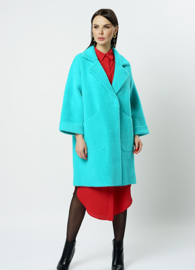 фото Кардиган в бирюзовом цвете модель № 990