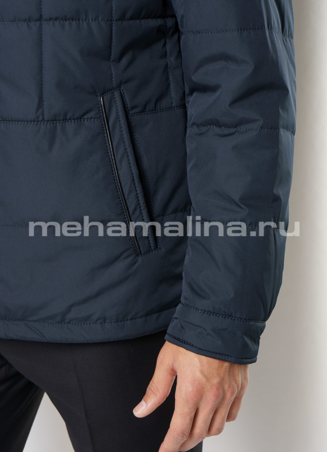 Мужская куртка с воротником стойка, на молнии модель № 1810 универмаг малина