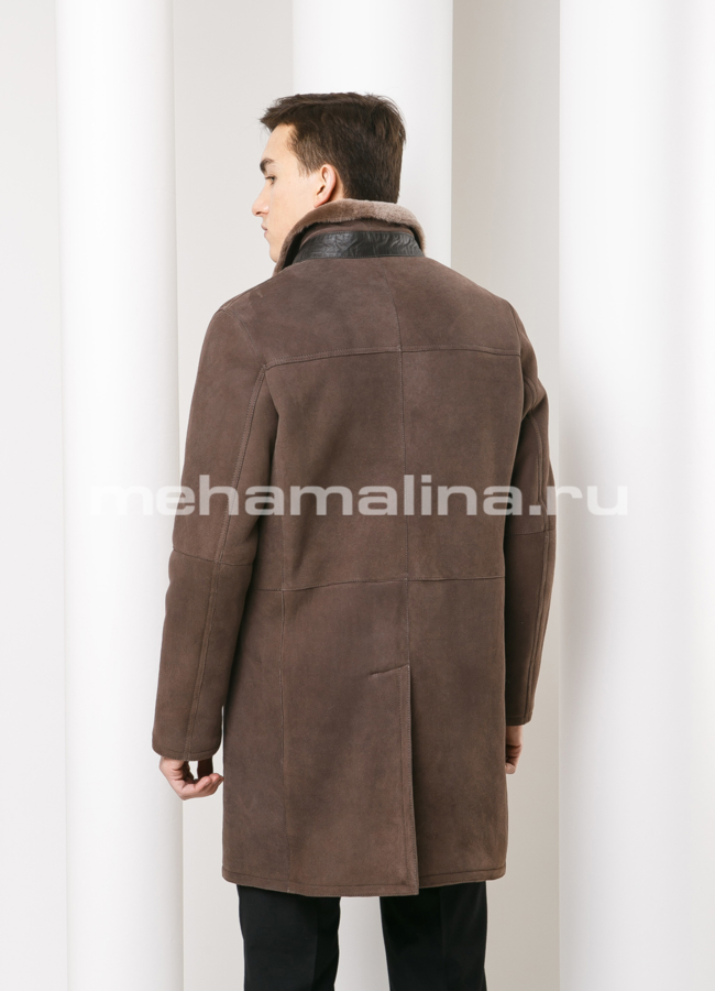 Удлиненная дубленка модель № DM-114 в кредит