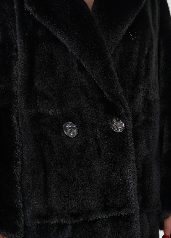 ​Норковая шуба из меха saga fur модель № 24964 в рассрочку