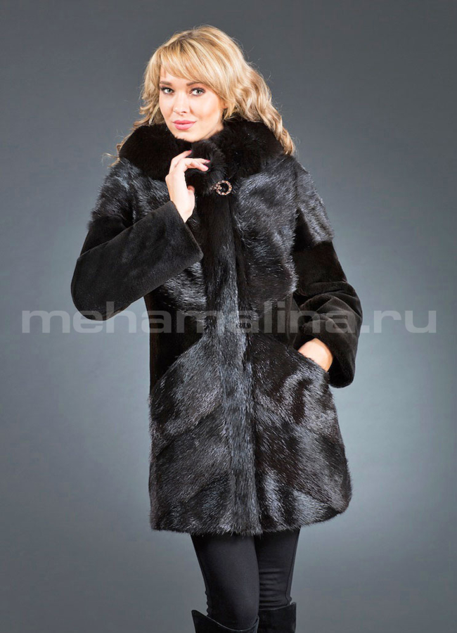 Шуба из нутрии 