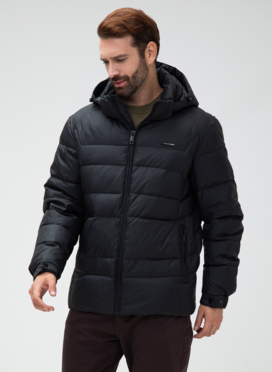 Мужской пуховик с капюшоном 