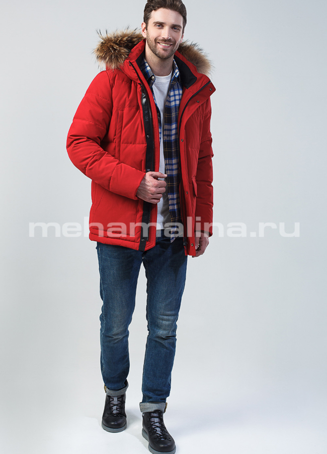 Пуховик мужской зимний модель № КМ-43 универмаг малина