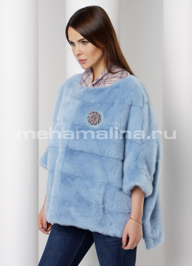 Худи из норки модель № S-657 универмаг малина