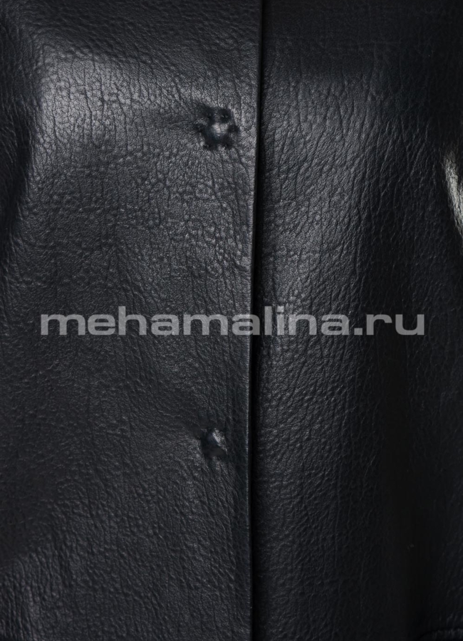 Плащ с отделкой из норки модель № K-434 универмаг малина