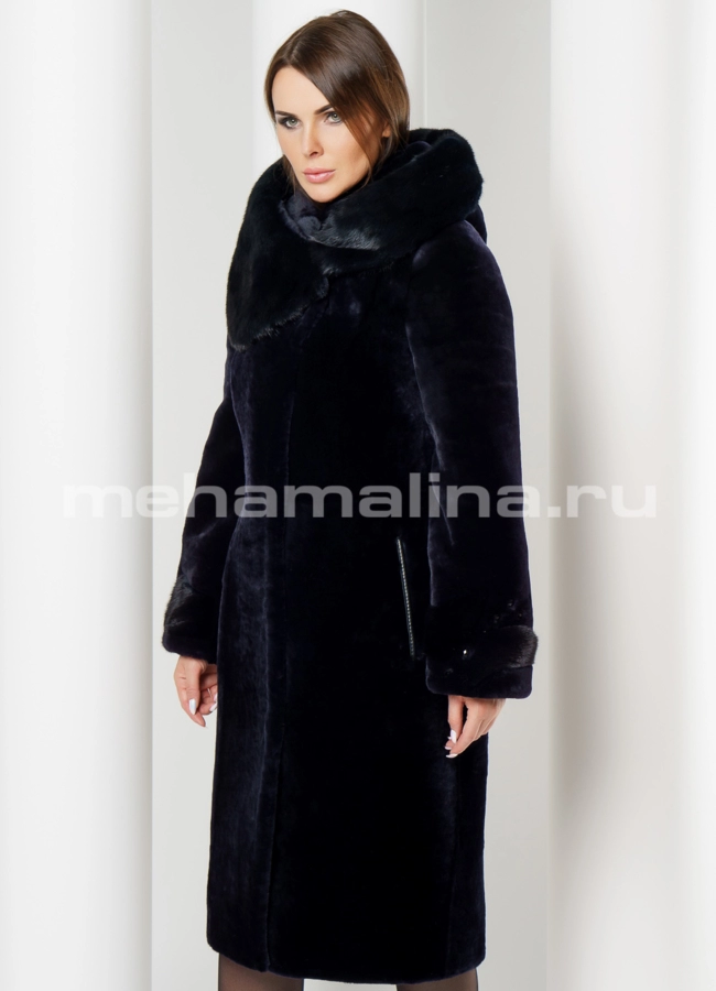 Шуба мутон модель № S-608 универмаг малина