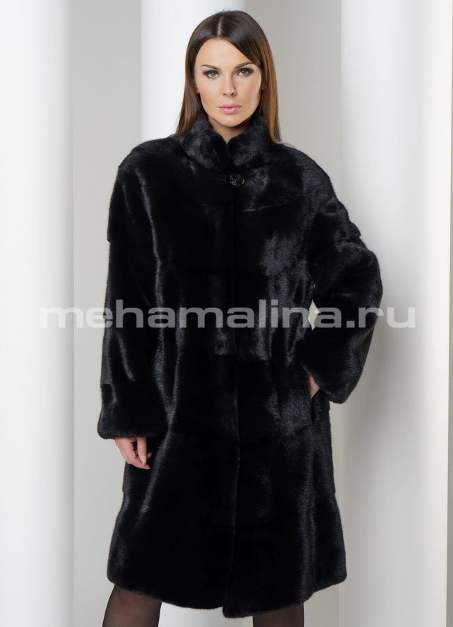 Шуба из норки модель № S-571 универмаг малина