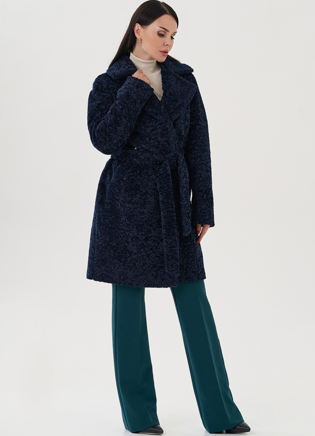 Полупальто женское с английским воротником модель № 24606 в кредит