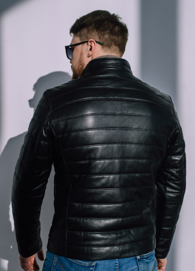 Куртка мужская из натуральной кожи  модель № 22033 универмаг малина