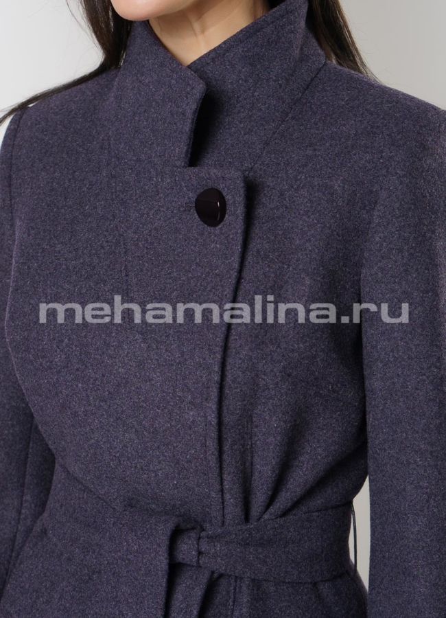 Пальто на пуговицах, со стойкой, приталенного силуэта модель № 1936 универмаг малина