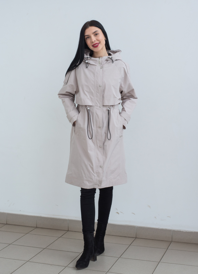 Парка женская с капюшоном  модель № 22768 универмаг малина