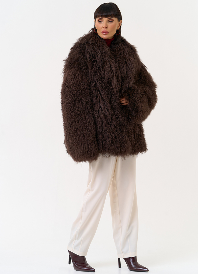 Женская шуба из меха ламы модель № 30635 универмаг малина Женская шуба из меха ламы модель № 30635 универмаг малина