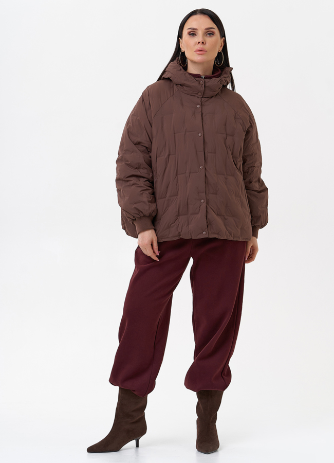 Женская куртка с капюшоном  модель № 29883 в кредит