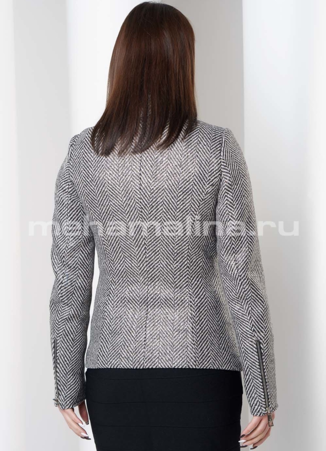 Укороченное пальто модель № BP-142 универмаг малина