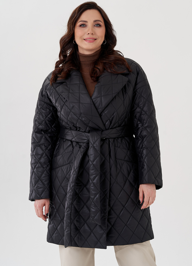 Женское полупальто с английским воротником  модель № 23283 в рассрочку