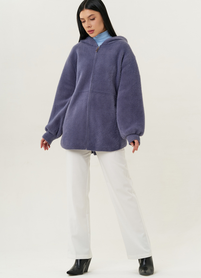 Женский кардиган с  капюшоном модель № 9852 универмаг малина