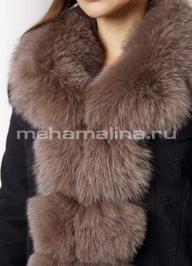 Парка джинсовая модель № П-298 универмаг малина