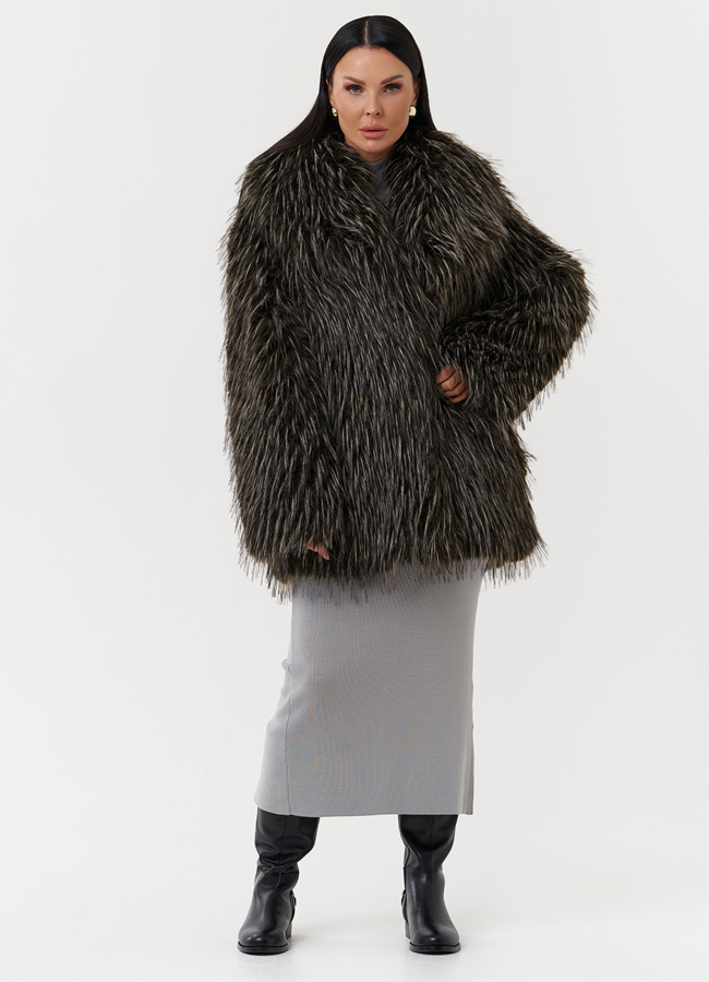 фото Шуба из эко меха под лису модель № 28683