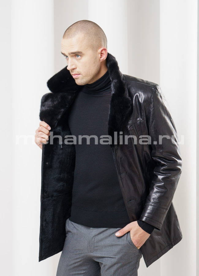 Дубленка удлиненная модель № DM-92 в кредит