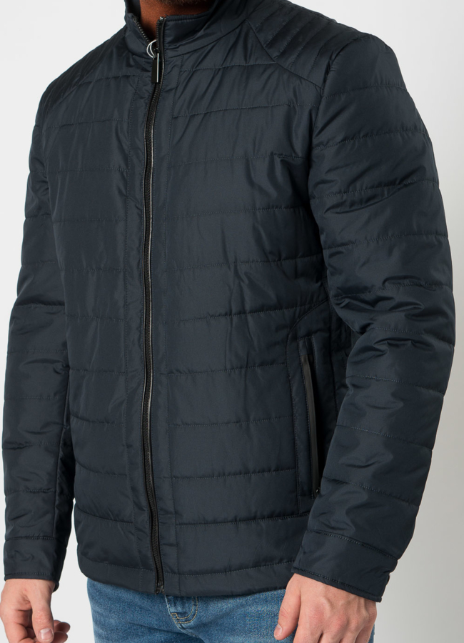 Утепленная мужская куртка синего цвета модель № 21591 универмаг малина