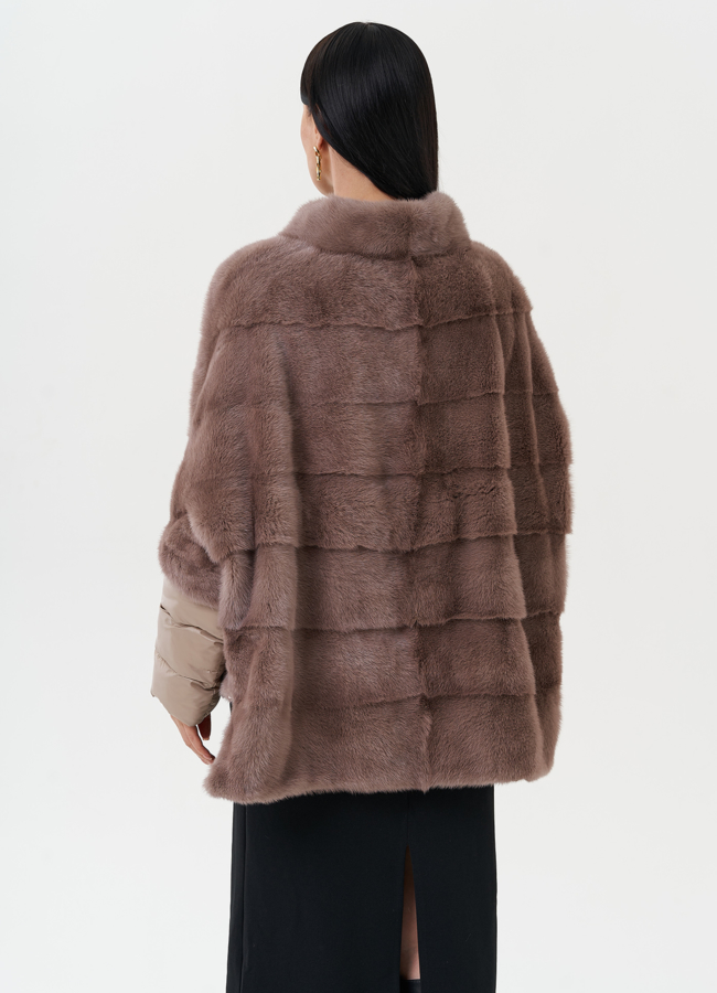 Норковая шуба-трансформер модель № 2175 в кредит