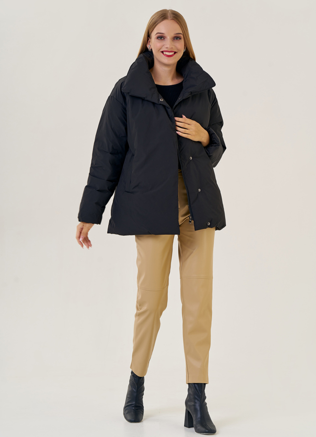 Куртка женская черного цвета  модель № 23207 универмаг малина